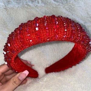 Red Rhinestone Headband